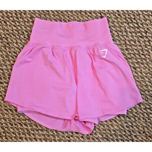 Gymshark Women’s Vital Seamless 2-in-1 Shorts Pink Size S Athletic Workout Gym